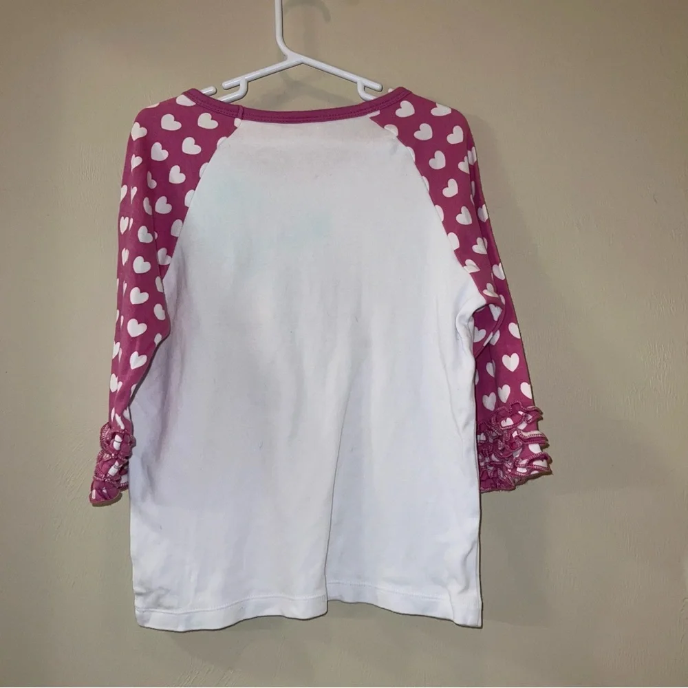 C Monogram Valentine's Day Heart Bicycle Raglan Top